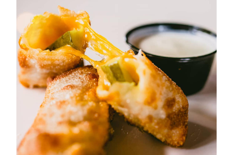 fried cheese pickle