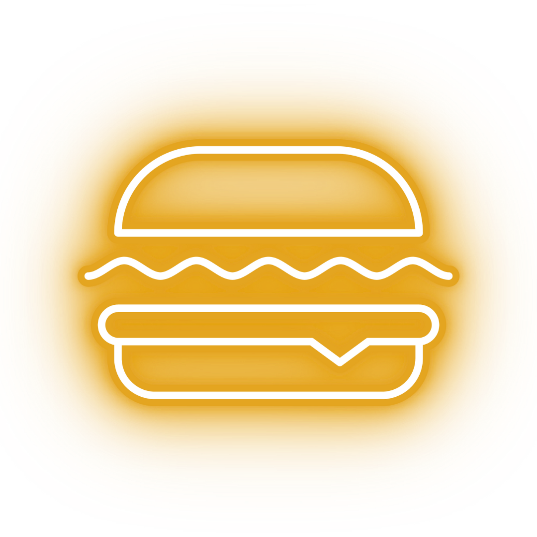 Burger Neon Icon